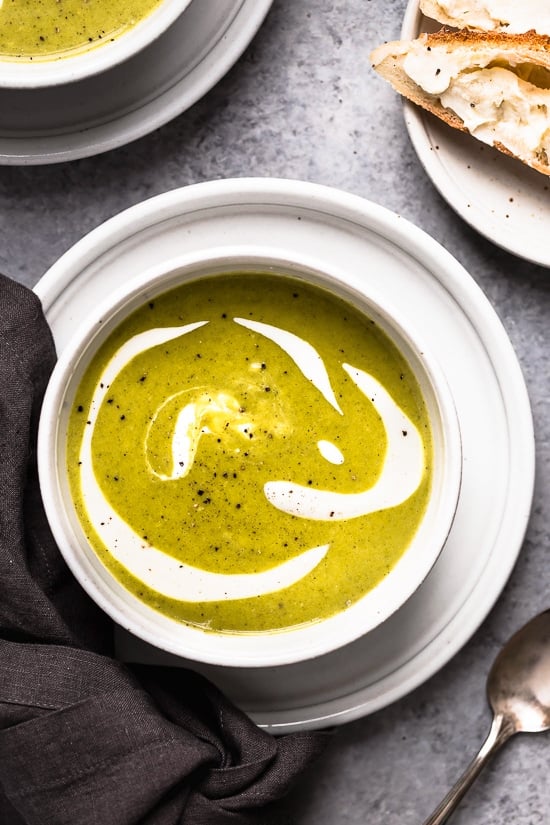 Cream of Broccoli Soup is a favorite of mine, this slimmed down version is so good, and it's quick and easy to prepare.