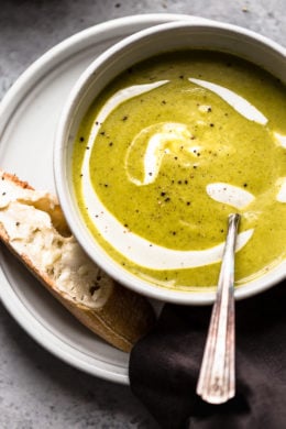 Cream of Broccoli Soup is a favorite of mine, this slimmed down version is so good, and it's quick and easy to prepare.