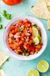 Pico de Gallo and chips