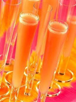 This Mother's Day treat your Mom to a delicious mango Bellini cocktail. This is a unique twist on an old favorite and great served with brunch. Also perfect for any summer party!