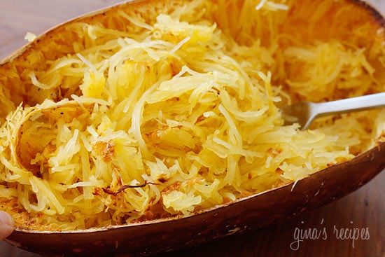 Spaghetti squash roasted