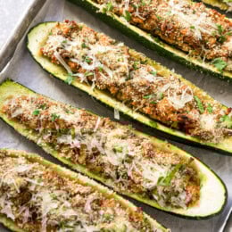 Turkey Stuffed Zucchini