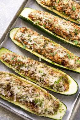 Turkey Stuffed Zucchini