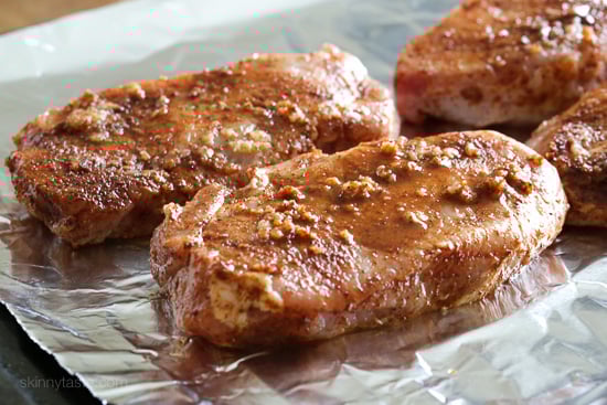 These garlic lime pork chops are so EASY to make, and only take 10 minutes to cook. I usually make them in my broiler but they are also great on the grill, they come out juicy and SO flavorful!