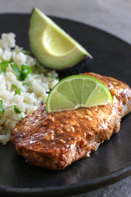 These garlic lime pork chops are so EASY to make, and only take 10 minutes to cook. I usually make them in my broiler but they are also great on the grill, they come out juicy and SO flavorful!
