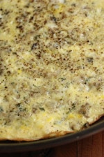 This aromatic mushroom shallot egg frittata is a gourmet breakfast that is low in points and is easy to make.