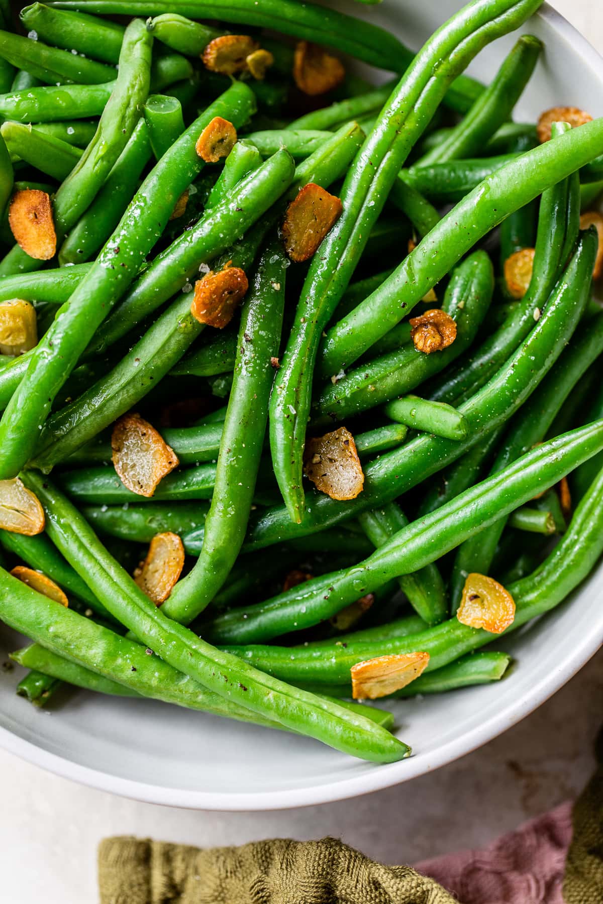 String Beans with Garlic and Oil