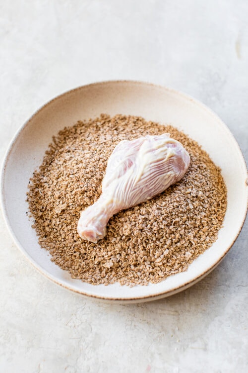 Fried Chicken Drumsticks on a rack