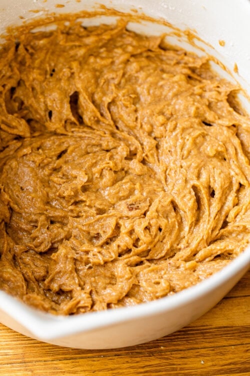 Pumpkin Banana Bread batter