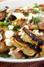 My weeknights are pretty hectic and my dinners are usually quick meals I can make in under 30 minutes. This is a quick Greek inspired chicken dish and a great way to make boneless chicken thighs. I'm sure chicken breast would work well with this too. Perfect with some fresh lemon and a Greek salad on the side.