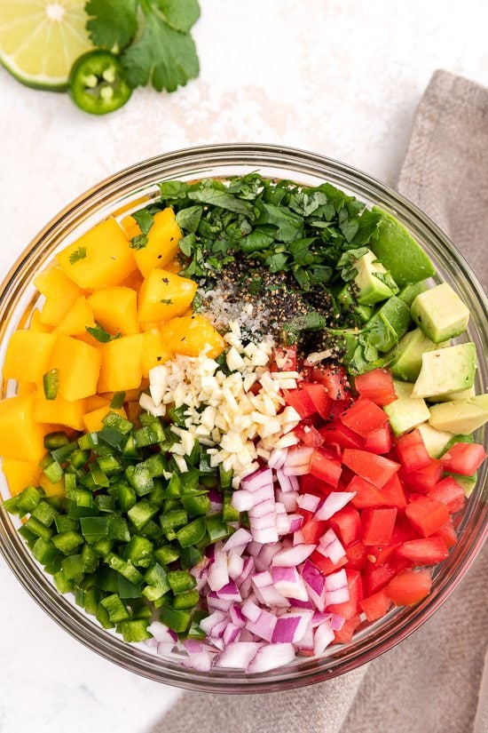 How To Make Avocado Mango Salsa