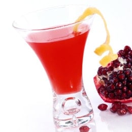 Pomegranate Martinis are the new black. Cosmos are so last year! If you are looking to try a new skinny cocktail that is dee-licious and fun to serve at a party, give this a shot (no pun intended)! But be careful... one is never enough!