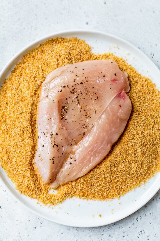 breading chicken breast