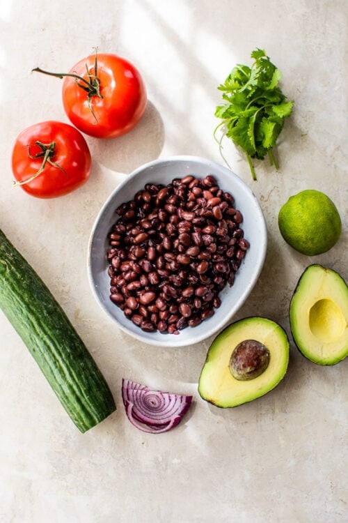 black bean salad ingredients