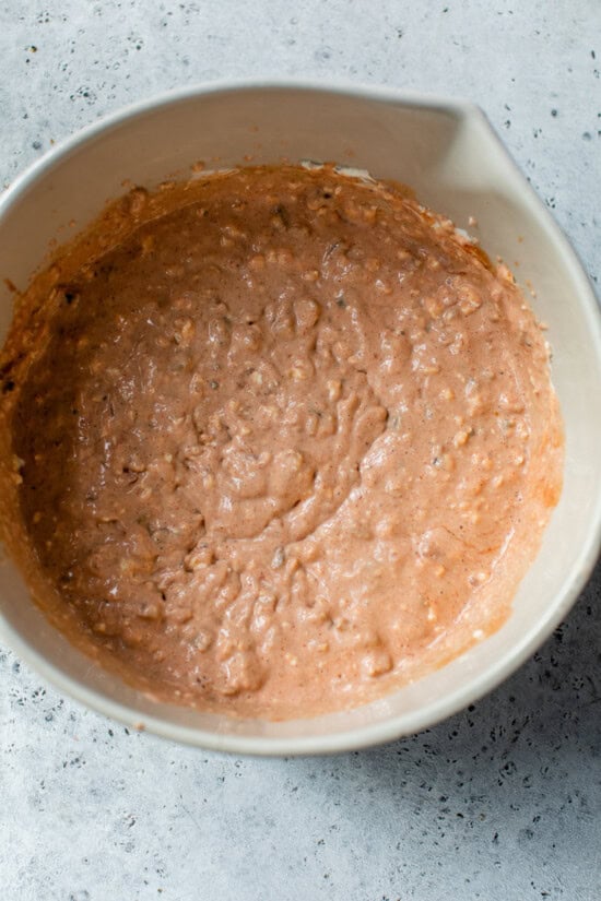 Mix the cream cheese, yogurt, salsa and taco seasoning in a bowl.