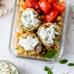 Greek Turkey and Zucchini Meatballs