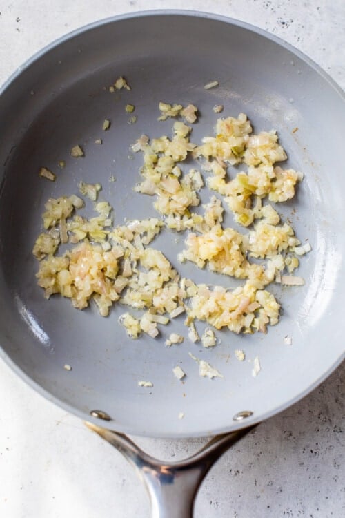 sauteed garlic and shallots