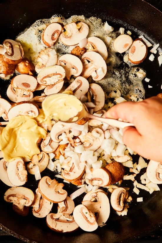 These Pork Chops with Mushrooms and Shallots are juicy and flavorful, perfect for weeknight dinner!