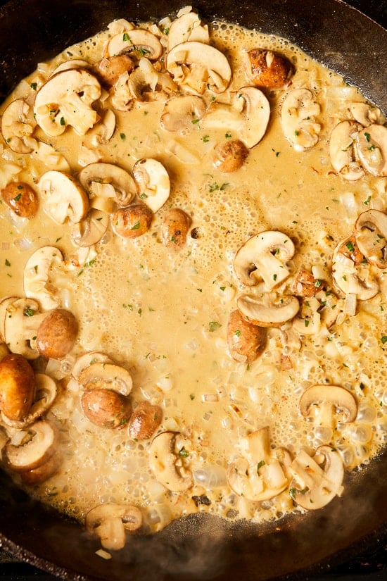 These Pork Chops with Mushrooms and Shallots are juicy and flavorful, perfect for weeknight dinner!