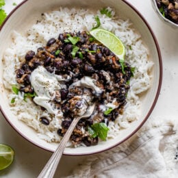 black beans and rice