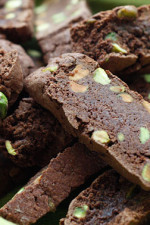 Warning: Make at your own risk... these chocolate pistachio biscotti are highly addictive, hard to eat just one!!