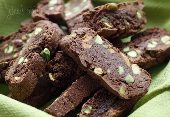 Warning: Make at your own risk... these chocolate pistachio biscotti are highly addictive, hard to eat just one!!