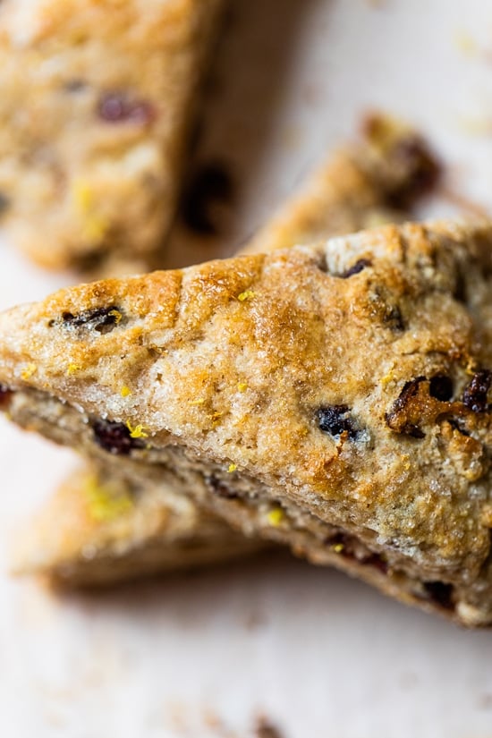cranberry scone close up