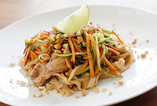 With lots of veggies, juicy chicken and spicy peanut sauce, this peanut noodles recipe is both light and satisfying—not to mention flavorful! Asian peanut noodles with chicken
