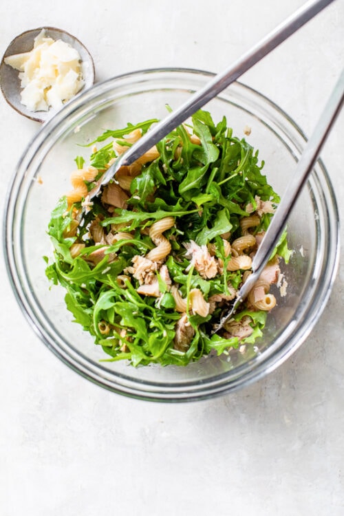 Mayo-less Tuna Pasta Salad