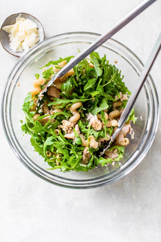 Mayo-less Tuna Pasta Salad