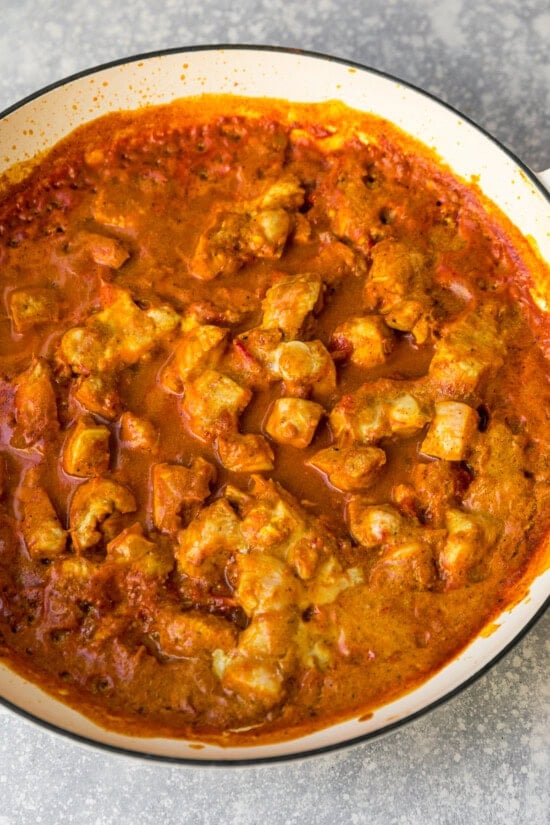 add the chicken to the sauce