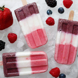 Berry Yogurt Popsicles