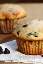 Moist chocolate chip muffins loaded with chocolate morsels in every bite. What a perfect way to start you morning if chocolate is your weakness. Also great as an afternoon snack.