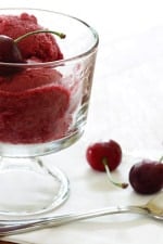 Sorbet- a cherry-licious ice cold treat on a hot summer day. 