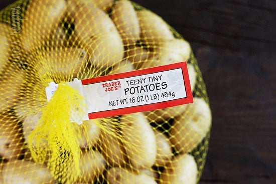 A quick, fabulous side dish made with teeny tiny mini potatoes and fresh garden herbs such as rosemary made on the stove or roasted on the grill. Minimal effort with excellent results.