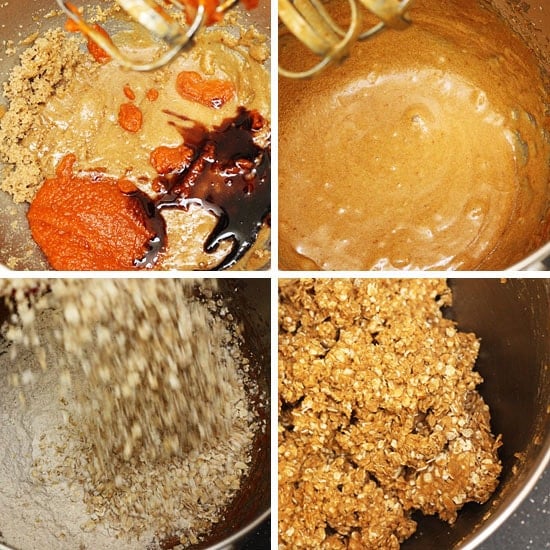 Pumpkin Spiced Oatmeal Pecan Cookies – For the pumpkin obsessed! Chewy, low-fat oatmeal cookies made with quick oats, pumpkin, spices, and chopped pecans.