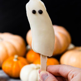 Frozen Banana Ghost Pops