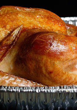 To roast a juicy, succulent turkey, without using any butter or oil, soak your turkey in a brine bath overnight, you will never want to cook a turkey another way.