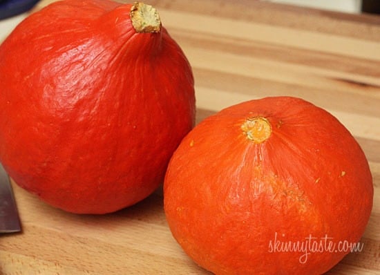Coconut milk, cumin, garam masala, curry powder and cilantro balance the sweetness of the roasted red kuri squash, creating this aromatic Indian inspired soup. Serve this with a piece of garlic naan and you have yourself a meal.