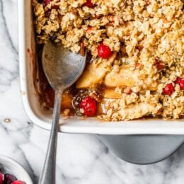 Apple Cranberry Crumble