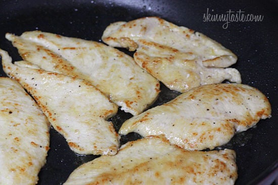 Thin sliced chicken cutlets sauteed in a white wine sauce with leeks and sun-dried tomatoes. Dinner in less than 20 minutes!