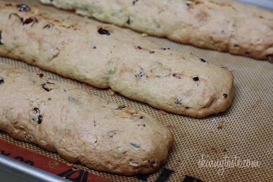 Don't you just love a good biscotti in the morning with a cup of coffee? These Italian biscotti cookies are loaded with pistachios and cranberries, twice baked to form a crispy delicious cookie, perfect for dunking!