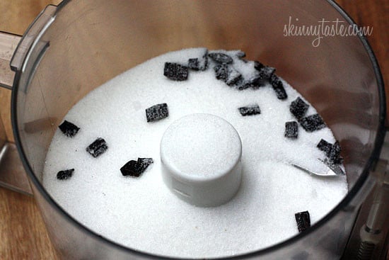 Beautiful specks of vanilla beans are combined with sugar to make a simple yet impressive handmade gift.