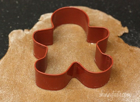 These holiday gingerbread cookies have less than half of the fat than most gingerbread cookies but the same great flavor and are super easy to make!