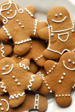 These holiday gingerbread cookies have less than half of the fat than most gingerbread cookies but the same great flavor and are super easy to make!