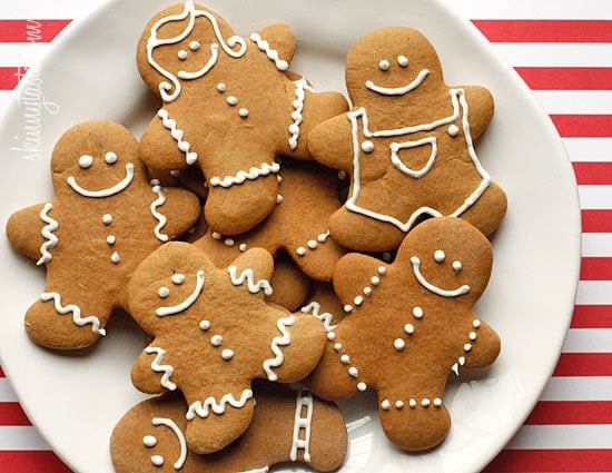 These holiday gingerbread cookies have less than half of the fat than most gingerbread cookies but the same great flavor and are super easy to make!