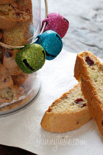 Don't you just love a good biscotti in the morning with a cup of coffee? These Italian biscotti cookies are loaded with pistachios and cranberries, twice baked to form a crispy delicious cookie, perfect for dunking!