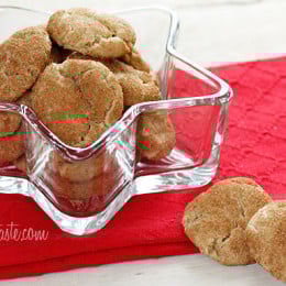 Skinny whole wheat snickerdoodle cookies coated with cinnamon, spice and everything nice! If you have plans to do some baking this weekend, these cookies are a must!