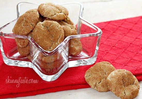Skinny whole wheat snickerdoodle cookies coated with cinnamon, spice and everything nice! If you have plans to do some baking this weekend, these cookies are a must!