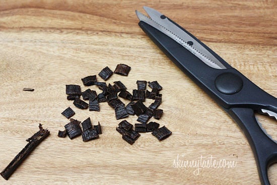 Beautiful specks of vanilla beans are combined with sugar to make a simple yet impressive handmade gift.